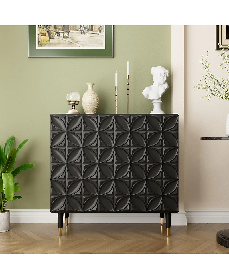 Boyel Living 2 Door Locker Accent Cabinet
