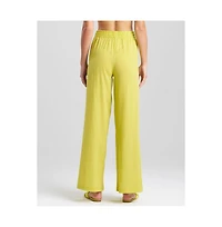 Natori Women's Cotton Gauze Pants with Tassel