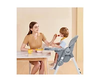 gaomon Multifunctional Baby High Chair, Foldable Infant Highchairs with Removable Tray, Adjustable Height and Recline, Easy Cleaning High Chair for Ba