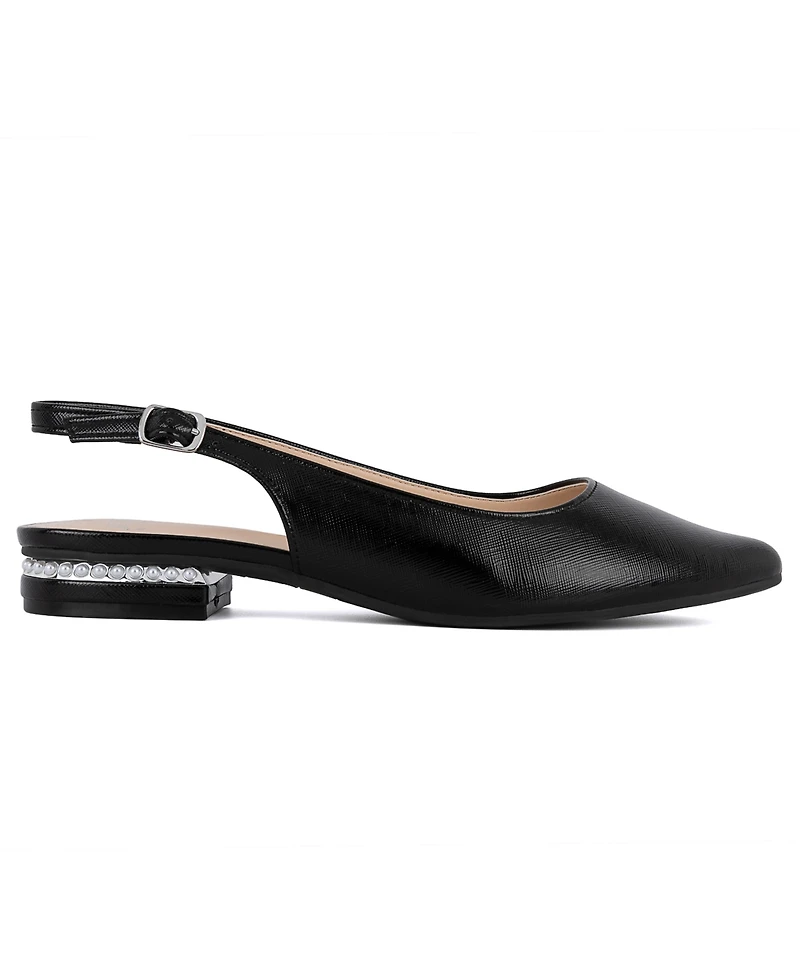 Jones New York Women's Quilsa Pointed Toe Slingback Flats