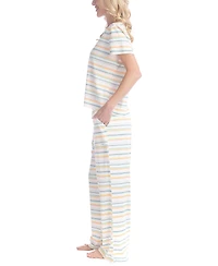 Ocean Pacific Women's Sea Flower Printed Pajama Set