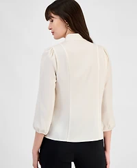 Anne Klein Women's High-Neck Blouse