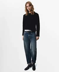 Mango Women's Fur-Effect Knitted Sweater