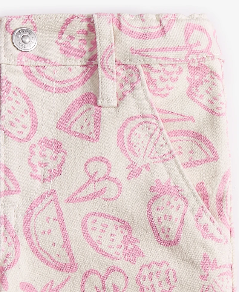 Epic Threads Toddler Girl Berry-Print Jeans, Exclusively at Macy's