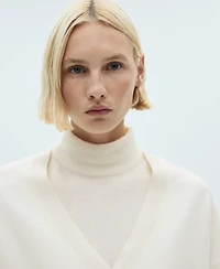 Mango Women's V-Neck Knit Cardigan