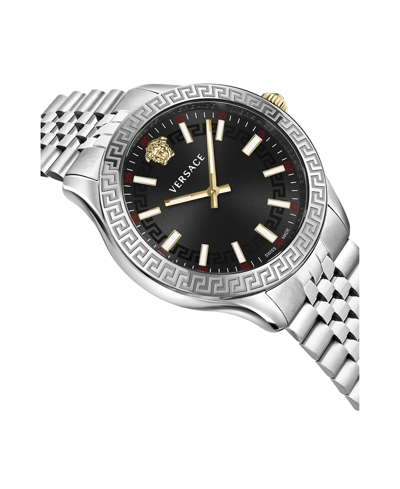 Versace Hellenyium Silver Stainless Steel Bracelet Watch