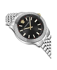 Versace Hellenyium Silver Stainless Steel Bracelet Watch