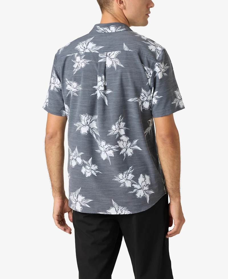 O'Neill Men's Upf Traverse Slub Short Sleeve Relaxed Shirt