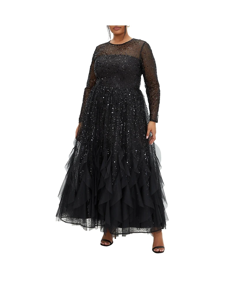 City Chic Plus Schiffer Maxi Dress