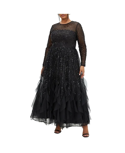 City Chic Plus Schiffer Maxi Dress