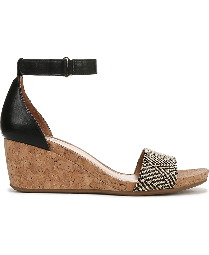 Naturalizer Women's Areda Ankle Strap Wedge Sandals