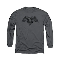 Batman V Superman Men's Vigilante Justice Long Sleeve Adult Tee / T-Shirt