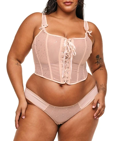 Adore Me Plus Diamond Corset & Panty Set