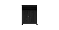 Slickblue Utility Cart Or Kitchen Microwave Cart with Casters