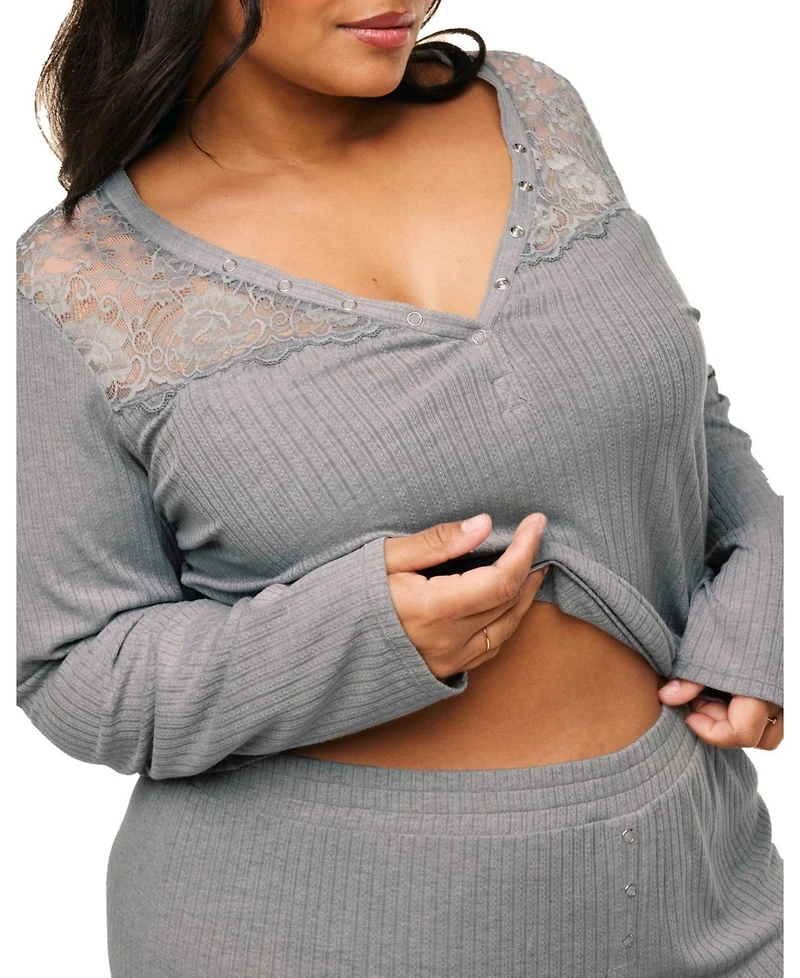 Adore Me Plus Size Zahra Pajama Lounge Set