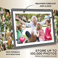 Impecca 15.6” Smart Digital Photo Frame with Wi-Fi, 2GB Ram + 16GB Built-in Storage, Micro Sd Support, Touchscreen Display