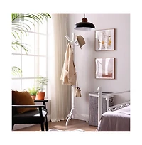 Slickblue Traditional Classic Coat Rack with Hooks for Entryway Storage