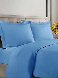 Premium Microfiber Duvet Cover Set - Full Cream