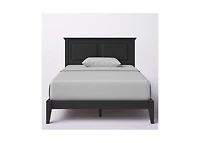 Sturdy Traditional Bed Frame with Headboard – Platform Design Wood Slats for Bedroom Decor