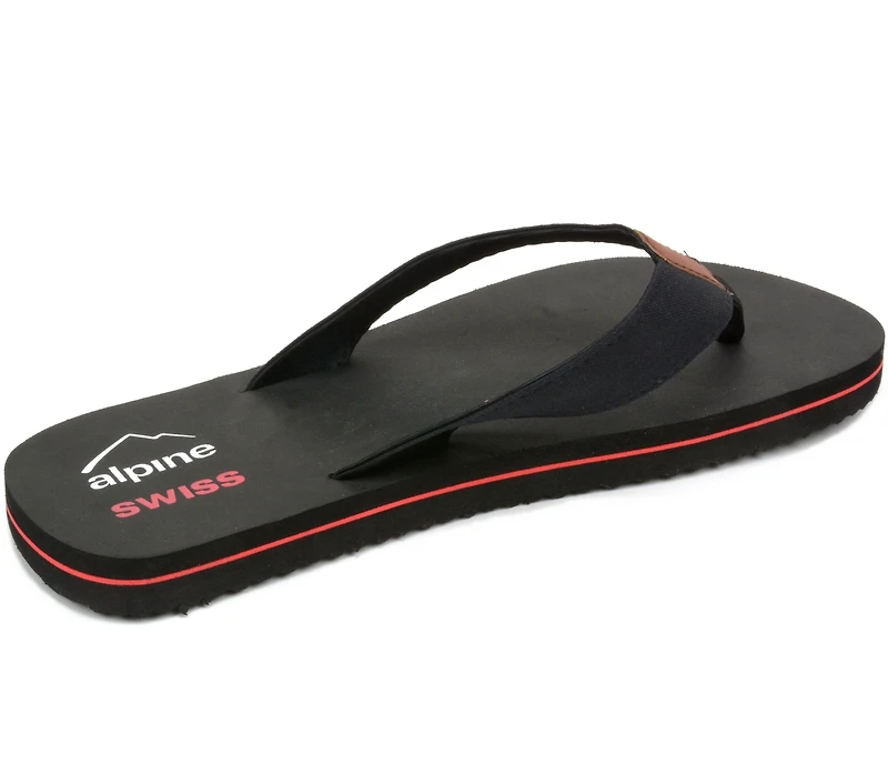 Alpine Swiss Mens Flip Flops Beach Sandals Eva Sole Lightweight Comfort Thongs