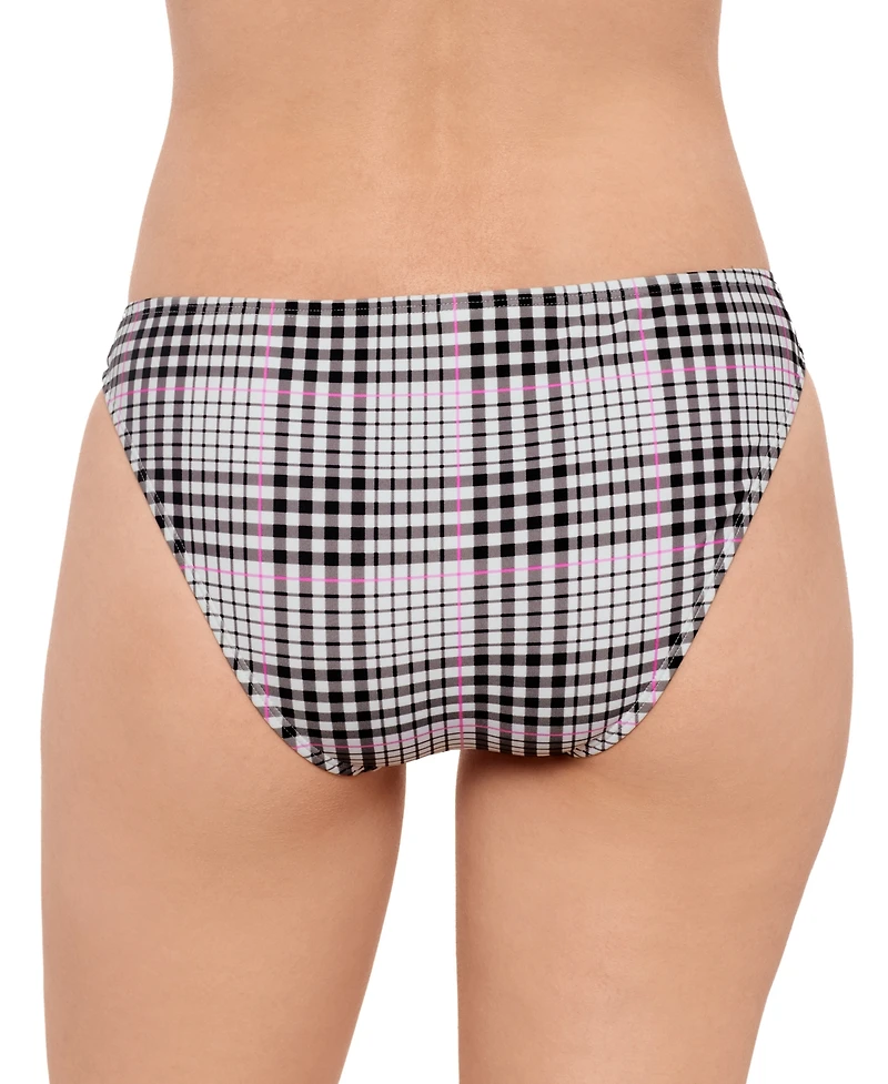 Salt + Cove Juniors' Plaid Hipster Bikini Bottoms, Exclusively at Macy's