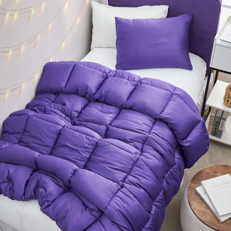 Snorze Cloud Comforter Set - Coma Inducer Ultra Cozy Bamboo - Oversized Comforter in Passion Flower,Txl