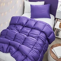 Snorze Cloud Comforter Set - Coma Inducer Ultra Cozy Bamboo - Oversized Comforter in Passion Flower,Txl