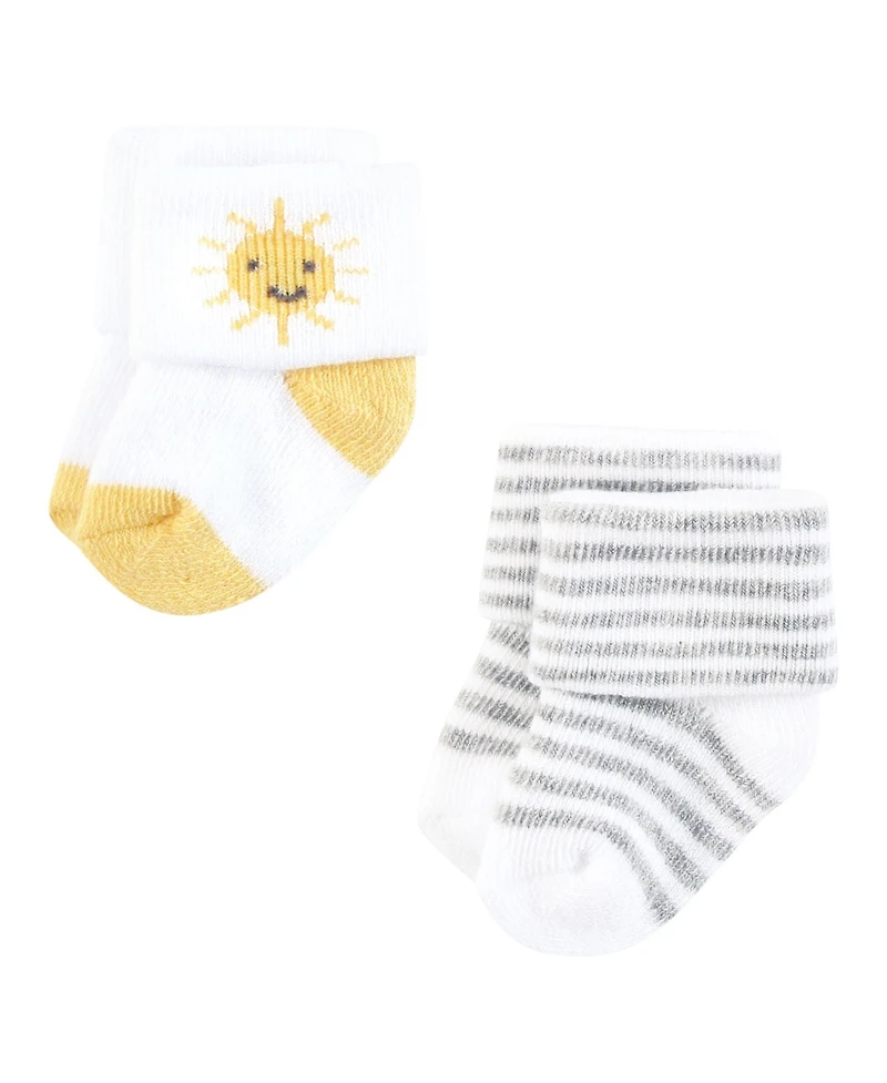 Hudson Baby Boys Comfort 8-Pack Terry Socks