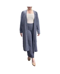 Plus Size Long Length Open Front Duster