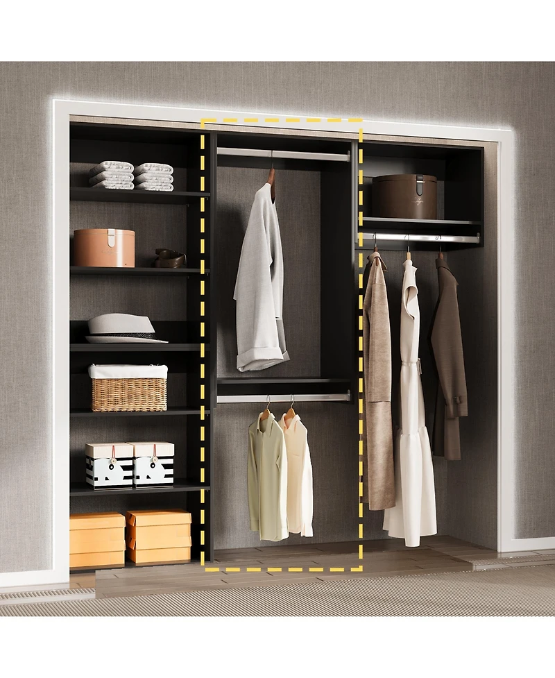 Lovmor Double Hanging Closet Unit - Modular System For