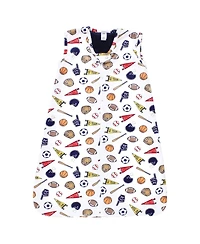 Hudson Baby Baby Boys Hudson Plush Faux Fur Sleeping Bag, Wearable Blanket, Sports Fan
