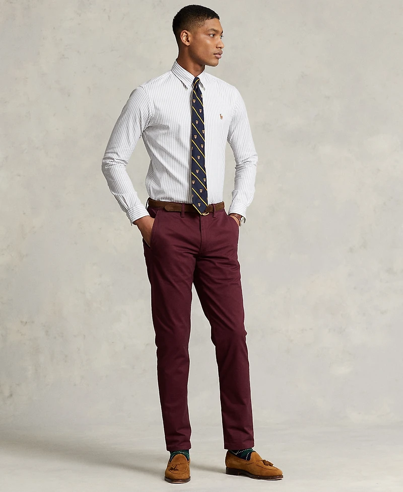 Polo Ralph Lauren Men's Classic Fit Striped Stretch Oxford Shirt