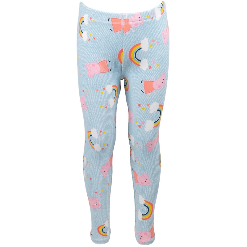 Peppa Pig Toddler Girls Peplum T-Shirt and Leggings Outfit Set