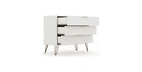 Slickblue Modern Scandinavian Style Bedroom 3-Drawer Dresser