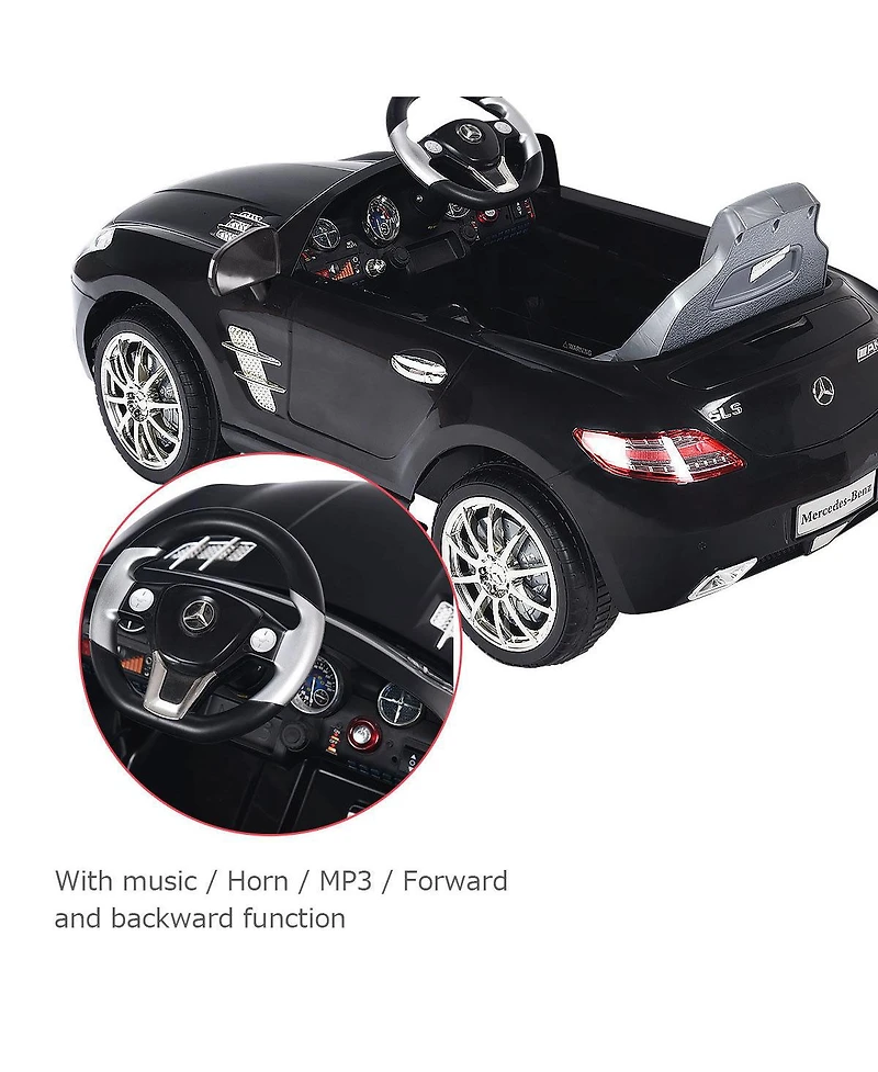 Mercedes Benz Sls R/C MP3 kids Ride On Car Electric Battery Toy