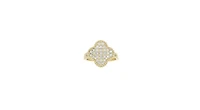 Rivka Friedman Pave Clover Ring