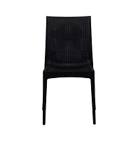 LeisureMod Weave Mace Indoor/Outdoor Dining Chair (Armless