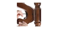 Solid Wood Coat Rack Stand – Traditional Hall Tree with Multiple Hooks for Entryway or Bedroom