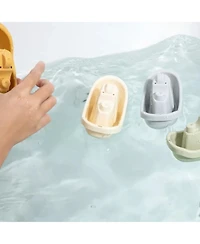 Sperric Toddler 5 Pcs Floating Boat Bath Toys Toddlers, Mold-Free Bath Toy Set for 1-3 Year Old, Water Table Toys, Fun & Educational Bath Toys