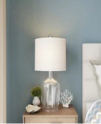 Lavish Home 26" Glass Cloche Table Lamp Set