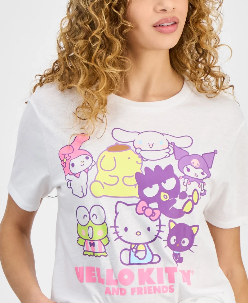 Love Tribe Juniors' Hello Kitty And Friends Graphic T-Shirt