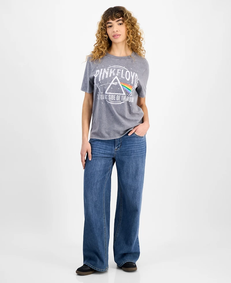 Love Tribe Juniors' Pink Floyd Graphic-Print Tee