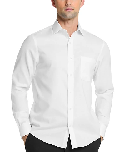 Tommy Hilfiger Mens Regular Fit Linen Dress Shirt