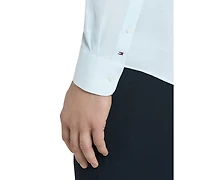 Tommy Hilfiger Mens Regular Fit Linen Dress Shirt