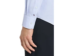 Tommy Hilfiger Mens Regular Fit Linen Dress Shirt