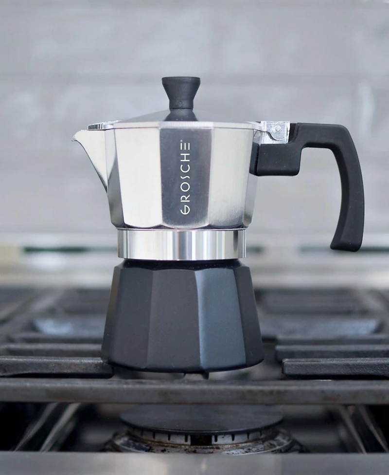 Grosche Milano Tuxedo Stovetop 3 Cup Espresso Maker Moka Pot