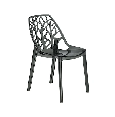 Cornelia Modern Spring Cut-Out Tree Design Stackable Dining Chair