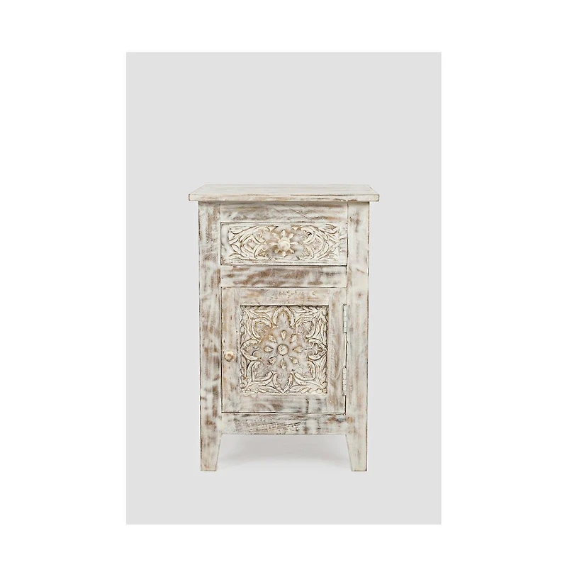 Jofran Global Archive Hand Carved Mango Wood Accent Table