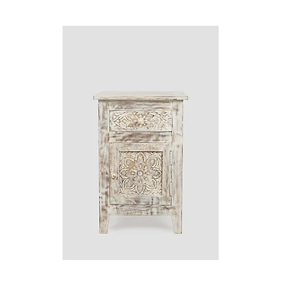 Jofran Global Archive Hand Carved Mango Wood Accent Table