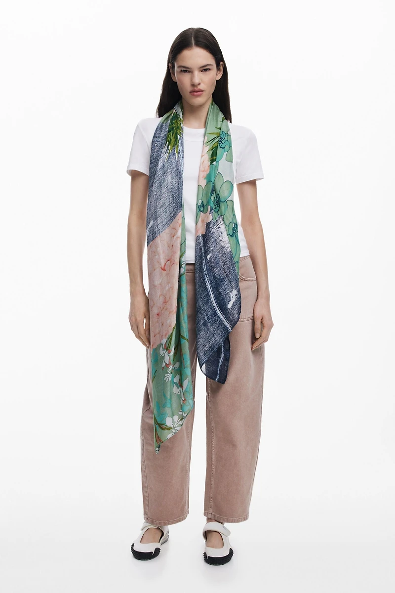 Desigual Women's Patch scarf